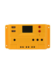 15A 12v 24v Pwm digital charge controller front 