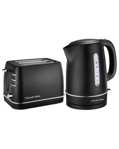 RUSSELL HOBBS BLACK ROYAL TOASTER & KETTLE COMBO - RHPRP-0B