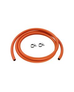 ZEERA 2 METER GAS HOSE PIPE & 2 CLIPS