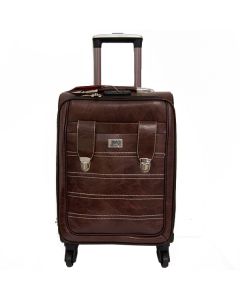 PENGJIE BROWN TROLLEY CASE - 28"