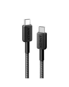 ANKER 322 USB-C TO USB-C BRAIDED CABLE (3ft) Black