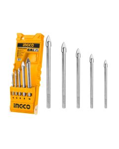 Ingco 5Pcs Glass Drill Bits Set AKD7058