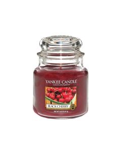 YANKEE SCENTED CANDLE BLACK CHERRY MEDIUM - 411G
