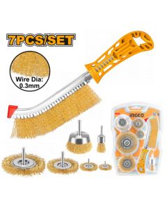 INGCO 7 PCS WIRE BRUSH SET