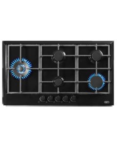 Defy 90cm Gas Hob Burner – Black Stainless Steel