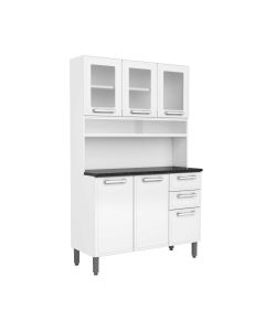 BERTOLINI KITCHEN FREE-STANDING UNIT + COUNTER - 1.2M WHITE FINISH - 714571046