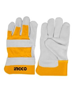INGCO LEATHER GLOVES - HGVC01