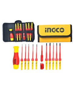 INGCO 12pcs Interchangeable Insulated Screwdriver