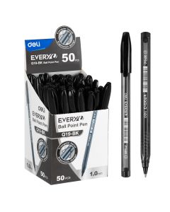 DELI EVERY BALL POINT PEN - BLACK (BOX OF 50 PENS)