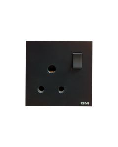 3 Round Pin Wall Socket 