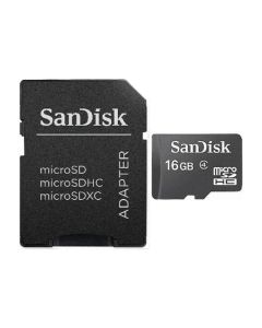SANDISK SDHC 16GB MICRO SD CARD WITH ADAPTER - SDK_16GB_MSD