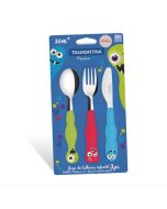 TRAMONTINA 3PCS KIDS SET MONSTER