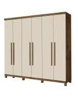 Incabras Premium Wardrobe - Cedro Off White